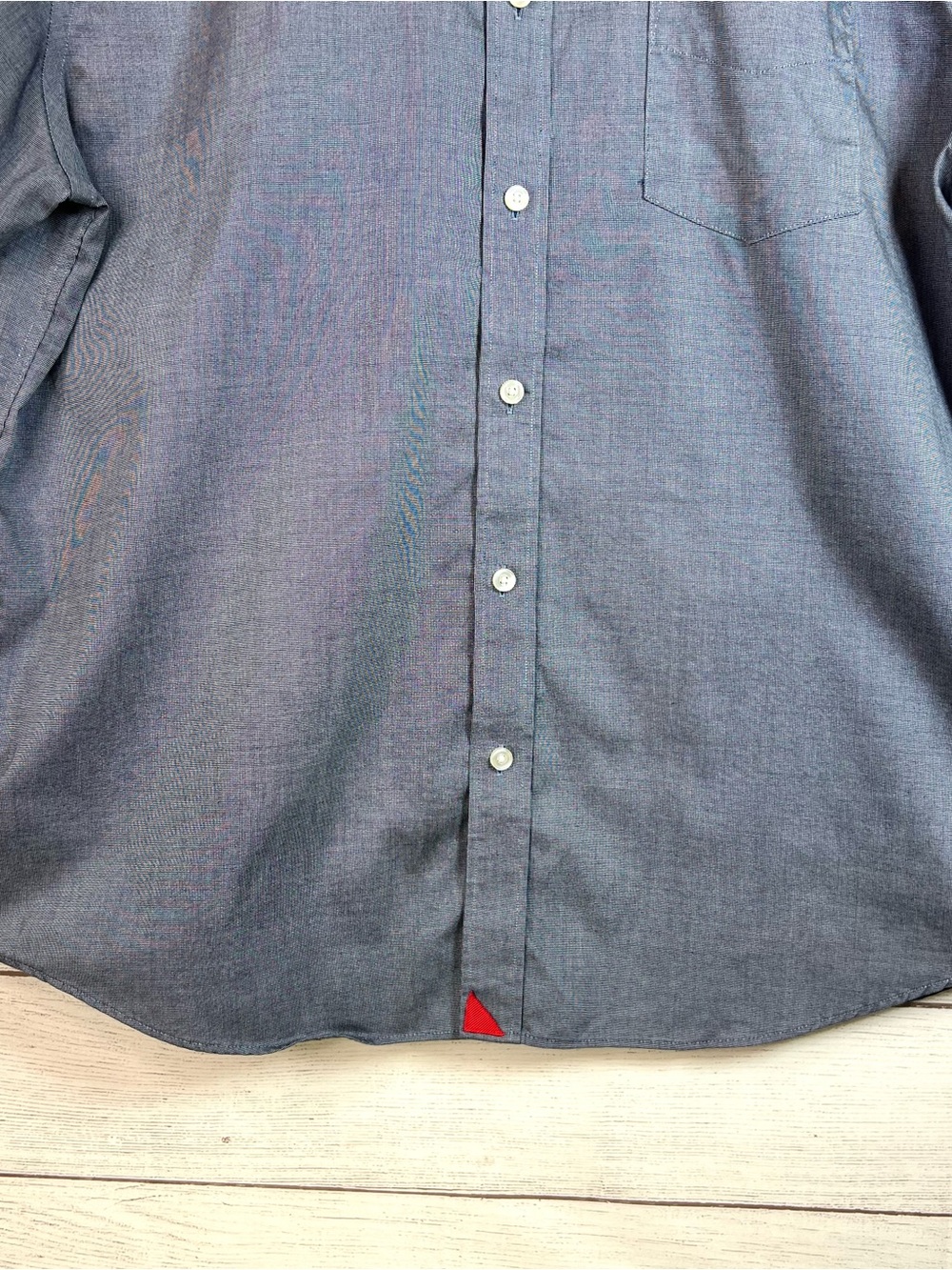 Untuckit Mens Petrus Blue Short Sleeve Button Down Shirt Size XL Wrinkle Free - Picture 5 of 9